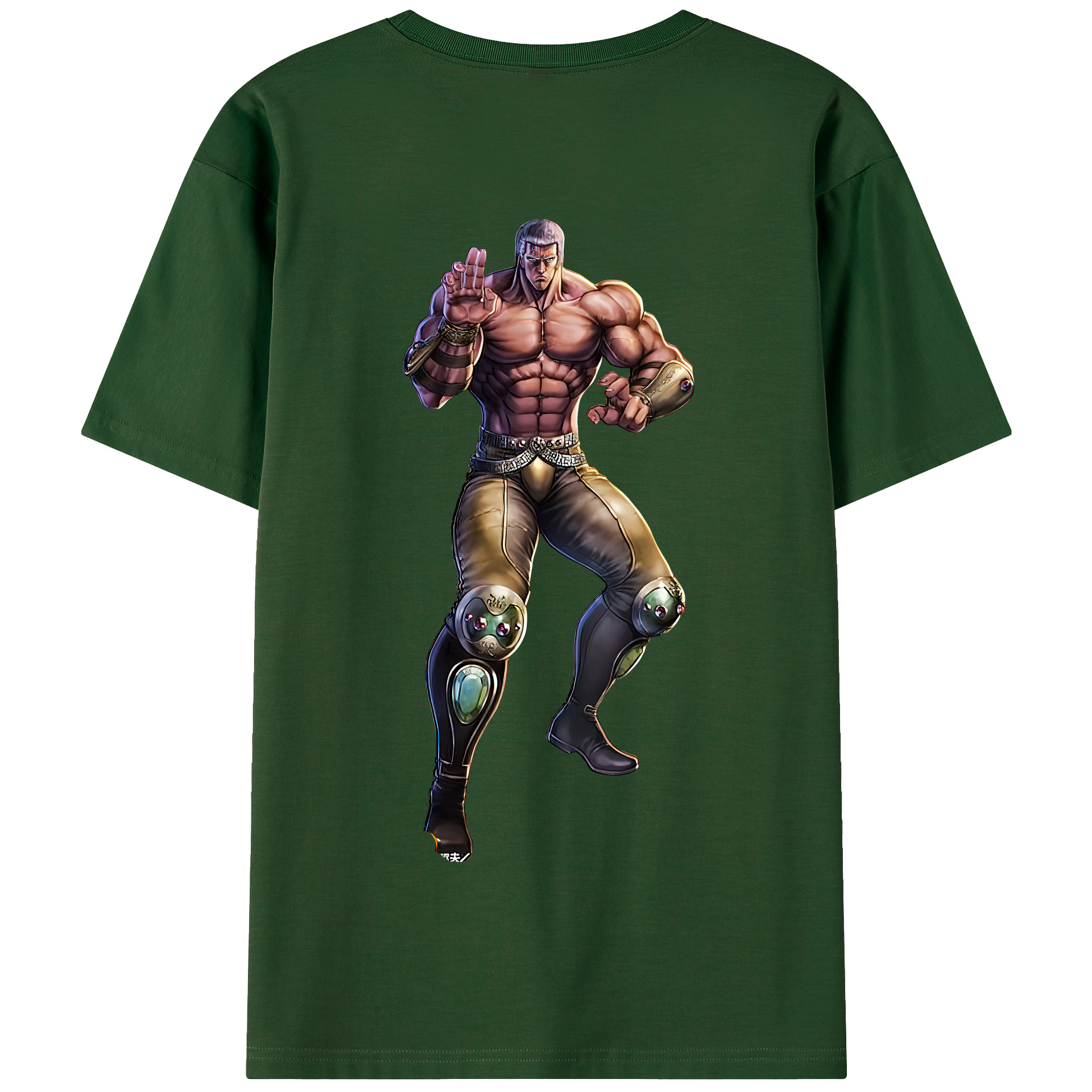 （画像用） 北斗の拳 Fist of the North Star 綿100％半袖Tシャツ（背面プリント）